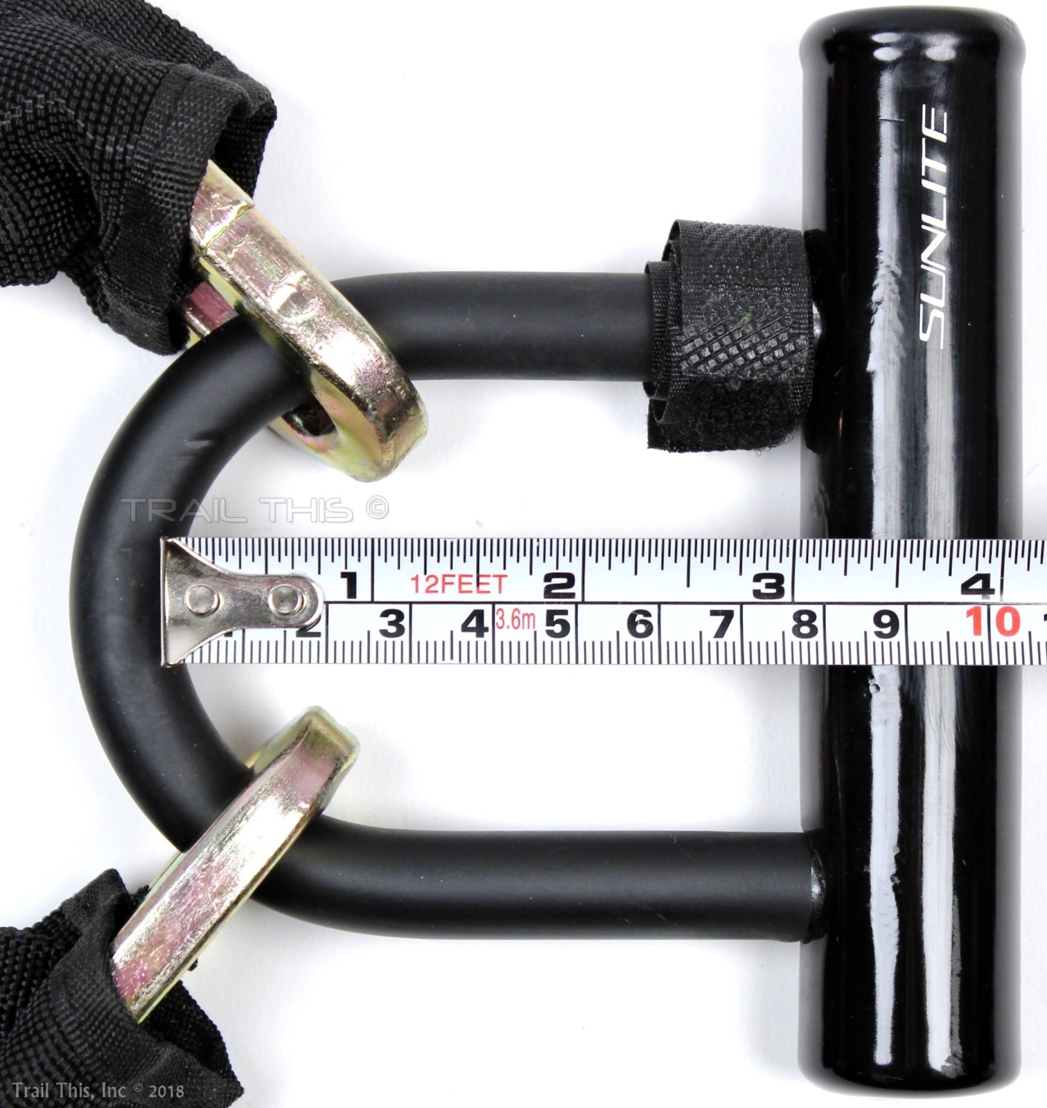 Three (3) Pack Defender 46" Heavy-Duty 10mm Chain Mini U-Lock Bike Scooter Lot