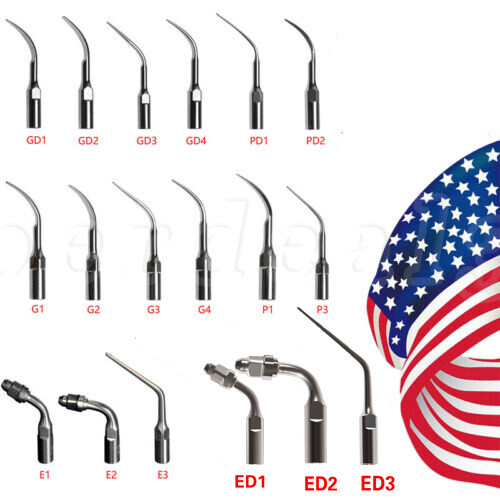 Dental Ultrasonic Piezo Scaler Endo Tips fit EMS Woodpecker/DTE SATELEC 5 Pcs ty