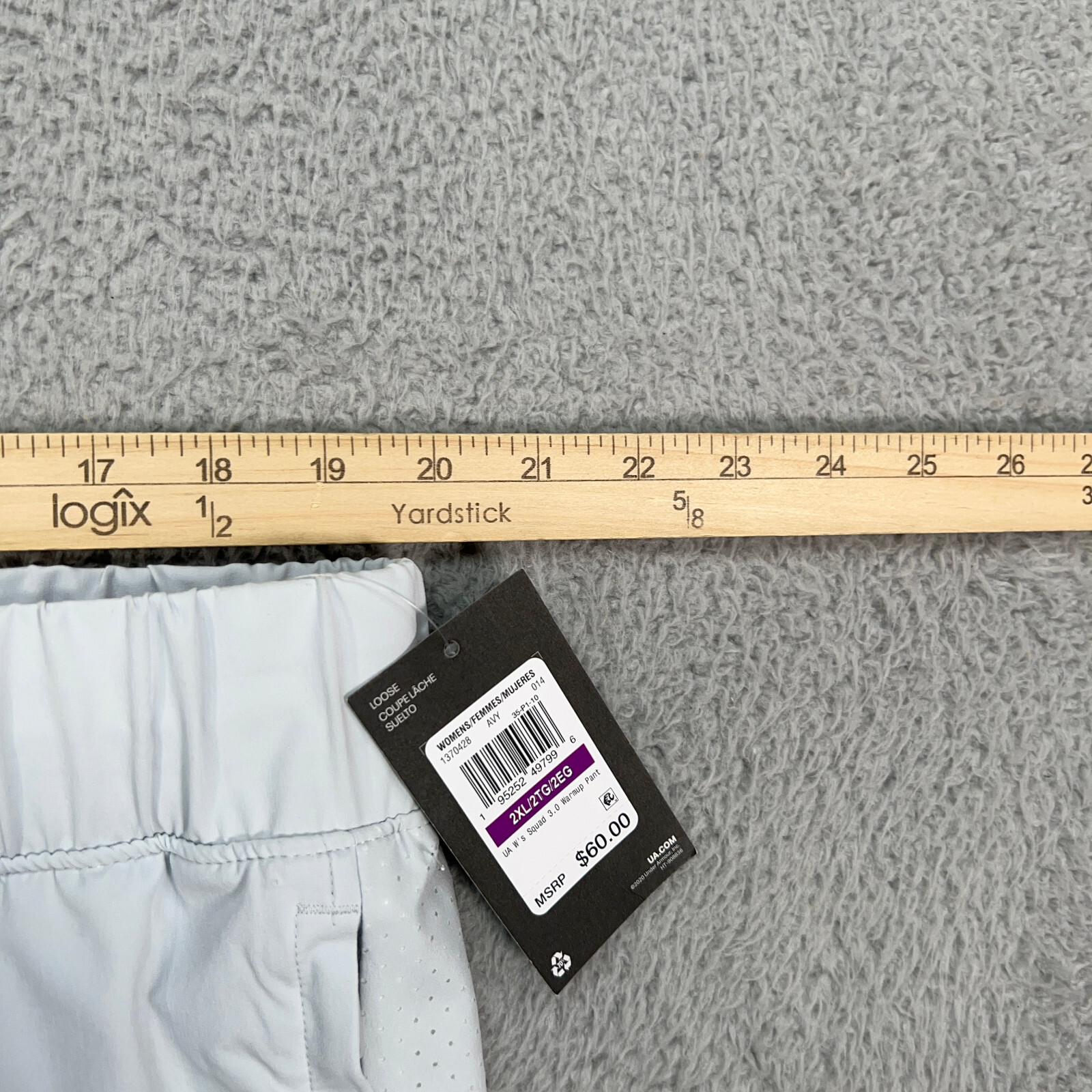 Under Armour Pants Womens 2XL XXL Gray Squad 3.0 Warmup Drawstrings FLAW READ