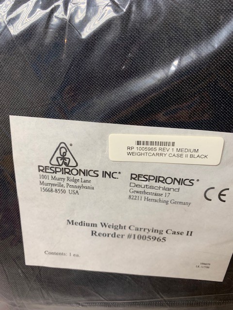 Respironics CPAP carrying case, new