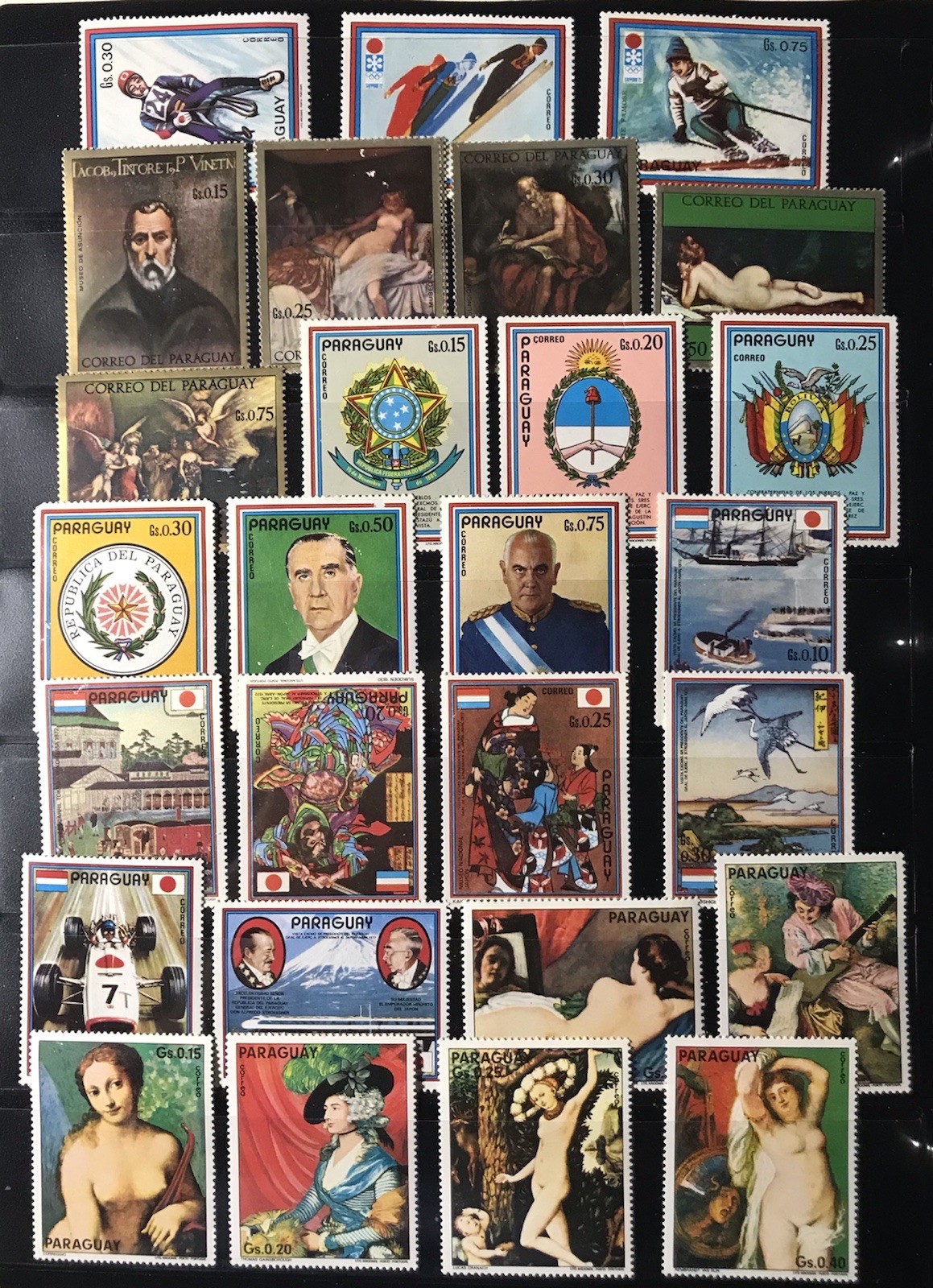 Paraguay Stamps 139 All Different Used And Unused