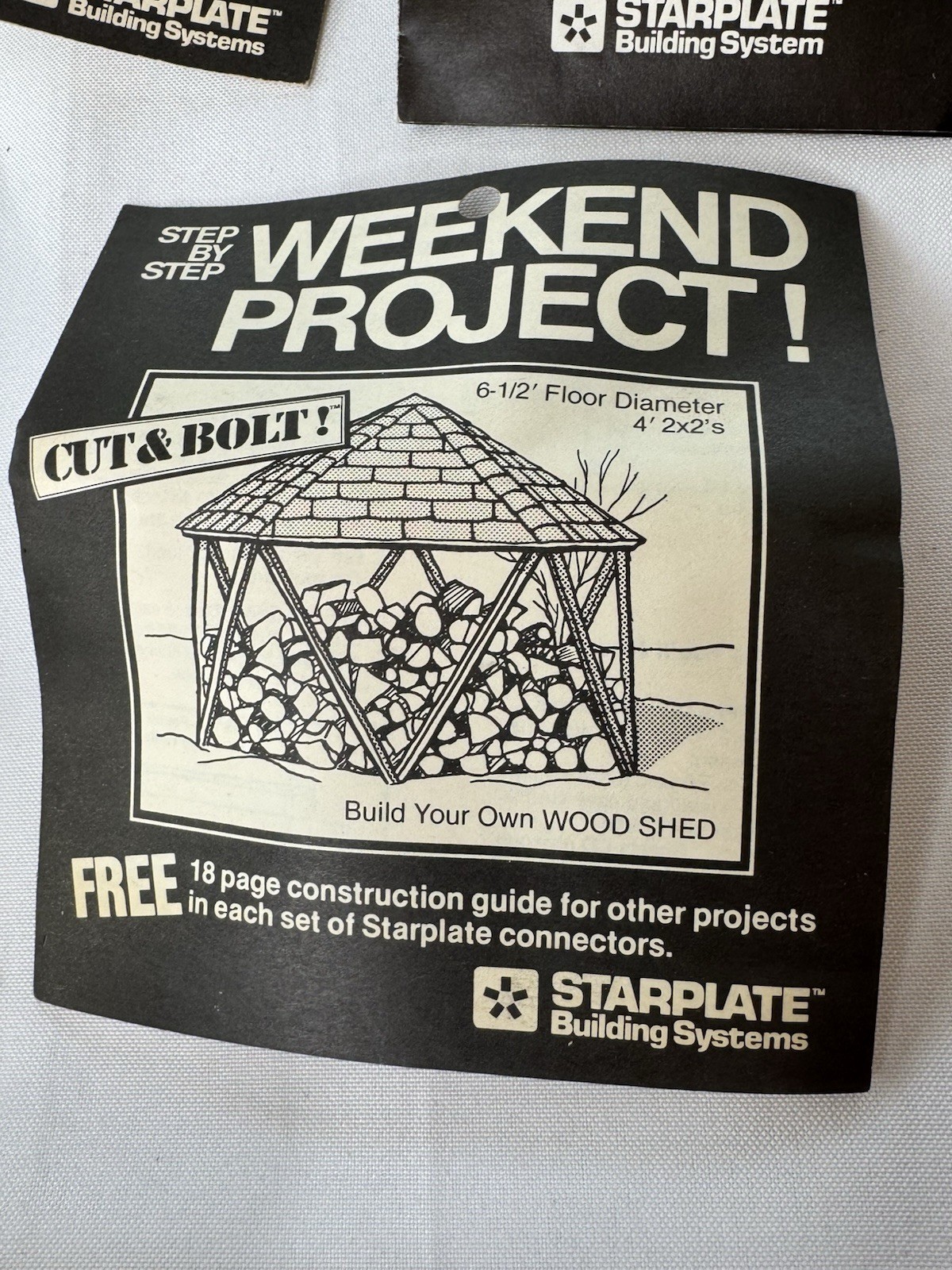 Star Plate Building System 11 Pc Set NOS 1982 Gazebo Pergola Connectors