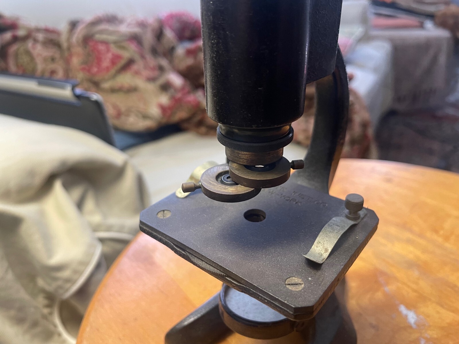 Vintage Testrite No. 110 Student Microscope with Travel Case