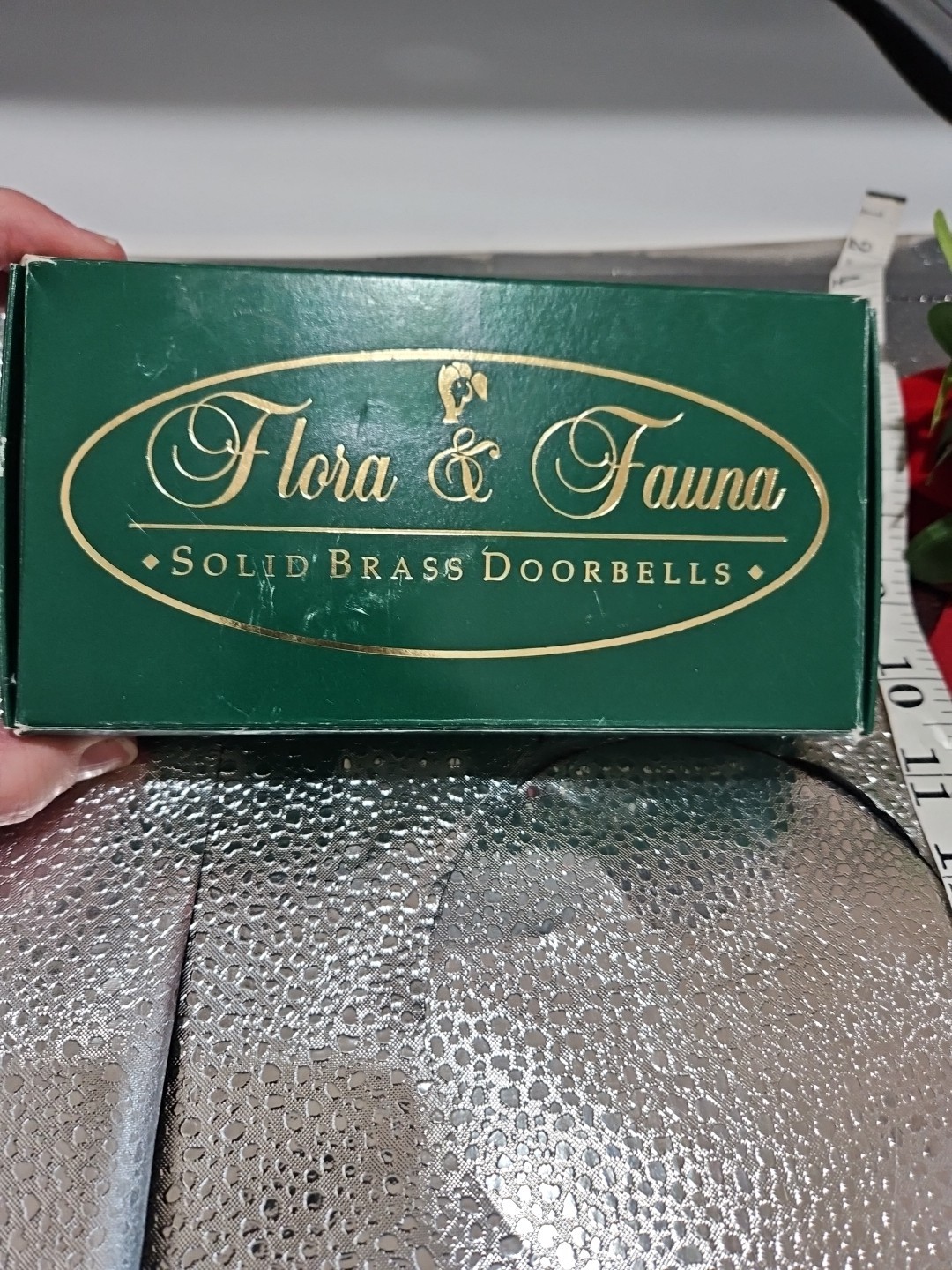 Flora & Fauna Solid Brass Door Doorbells and Viewer Hardware Gecko NEW with box