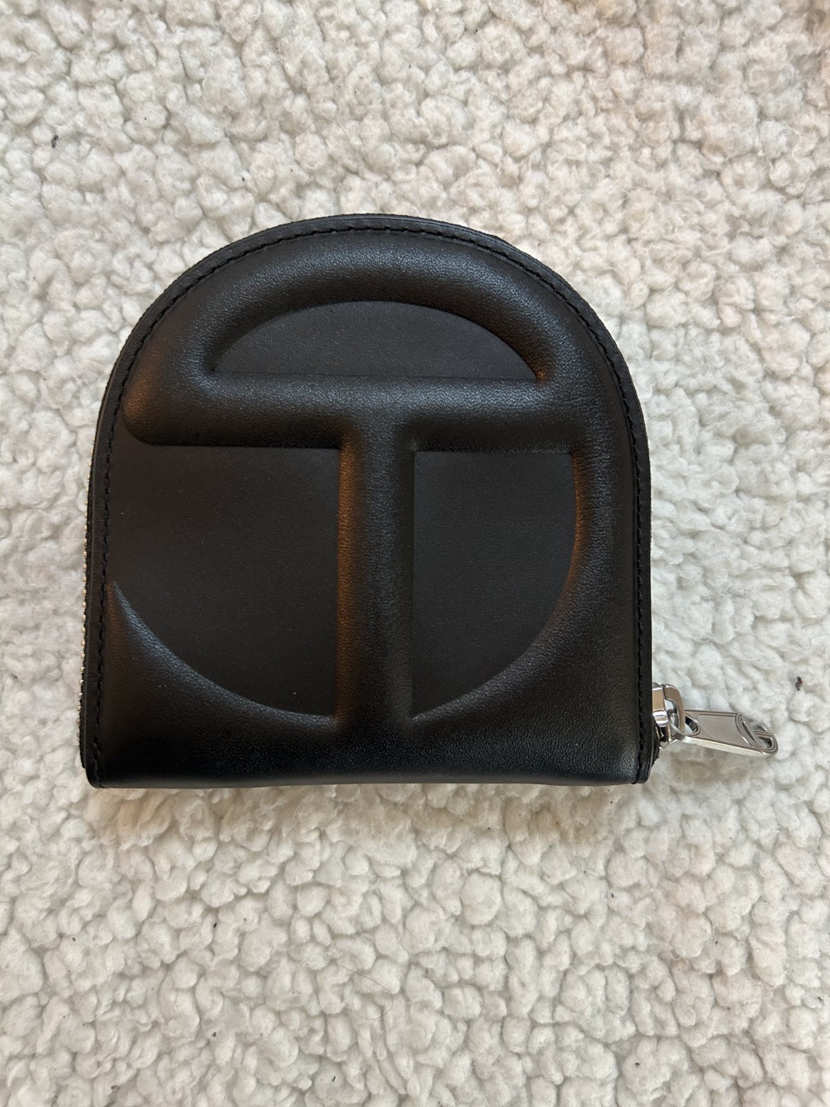 Telfar Black Zip-Around Logo Wallet NEW - Super cute and great design - Qty Disc