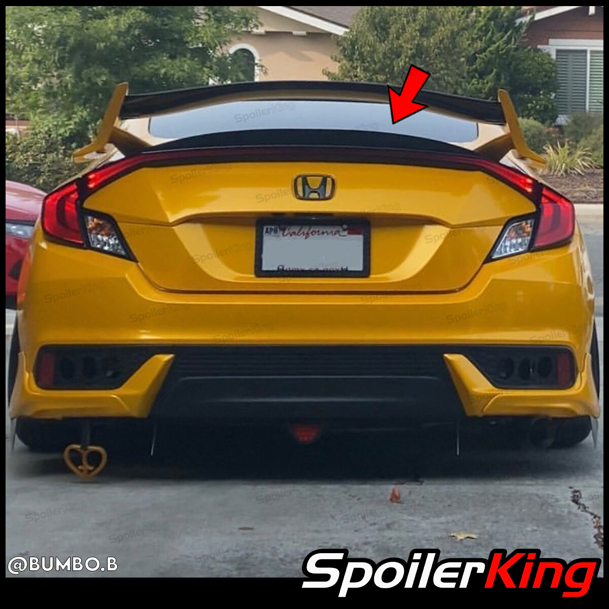 SpoilerKing 284K Universal 30"- 55" Custom Rear Polyurethane Trunk Spoiler Wing