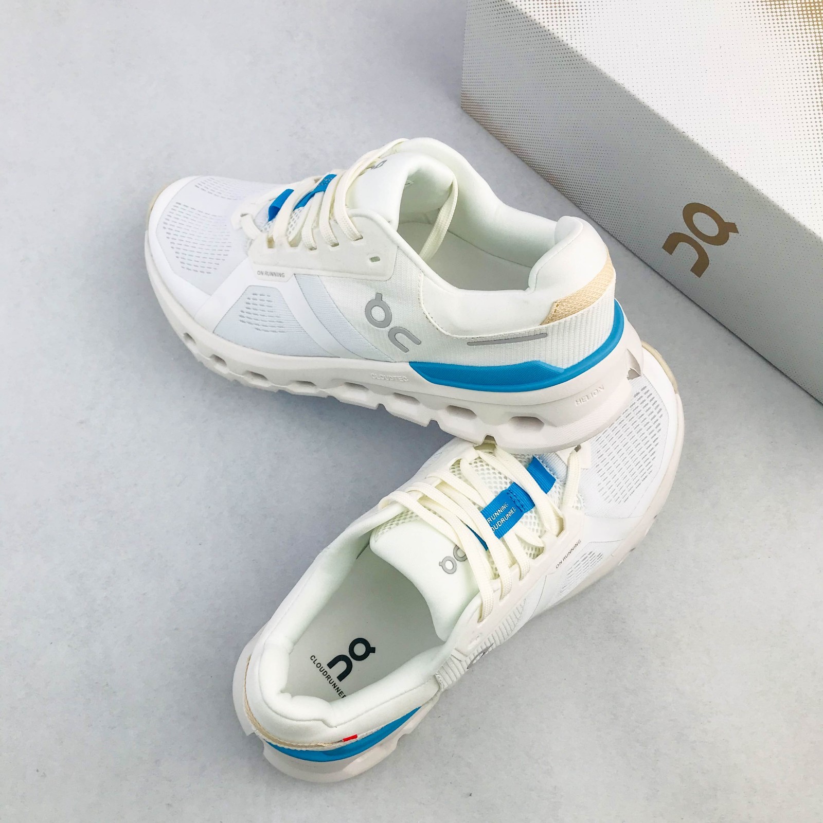 ON Cloudrunner 2 Bule Running Shoes Support Cushion Superfoam Sneakers US 6-9