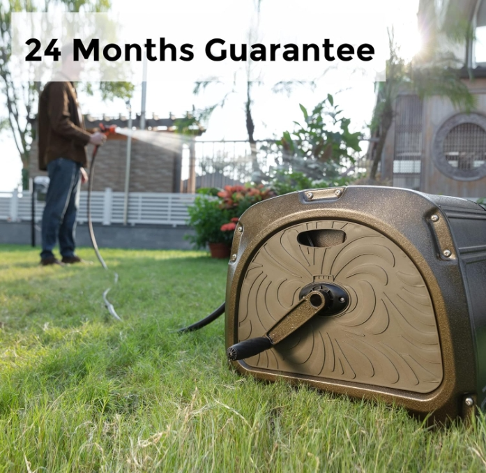 Giraffe Tools Garden Hose Reel Box Outdoor Hideaway Hose Reel