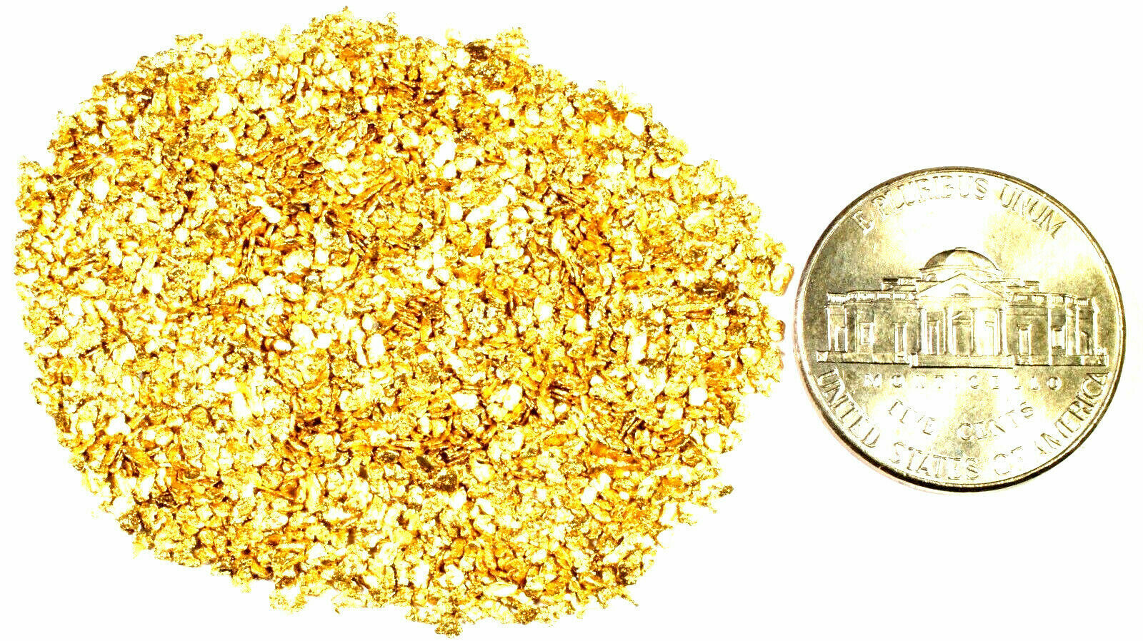 1.000 GRAMS ALASKAN YUKON BC NATURAL PURE GOLD NUGGETS #20 MESH