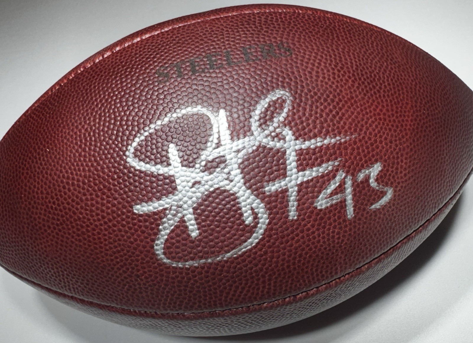 Pittsburgh Steelers Troy Polamalu Signed Autographed 2009 Game Used NFL Football