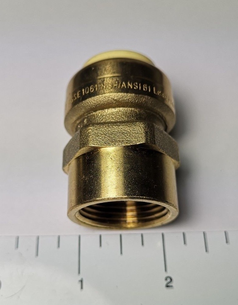 10 PIECES 3/4" PUSH FIT X 3/4" FNPT FEMALE THREADED ADAPTER