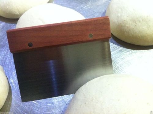 Chopper Scraper Dough Cutter Stainless Steel Griddle Tools Wood Handle Spatula