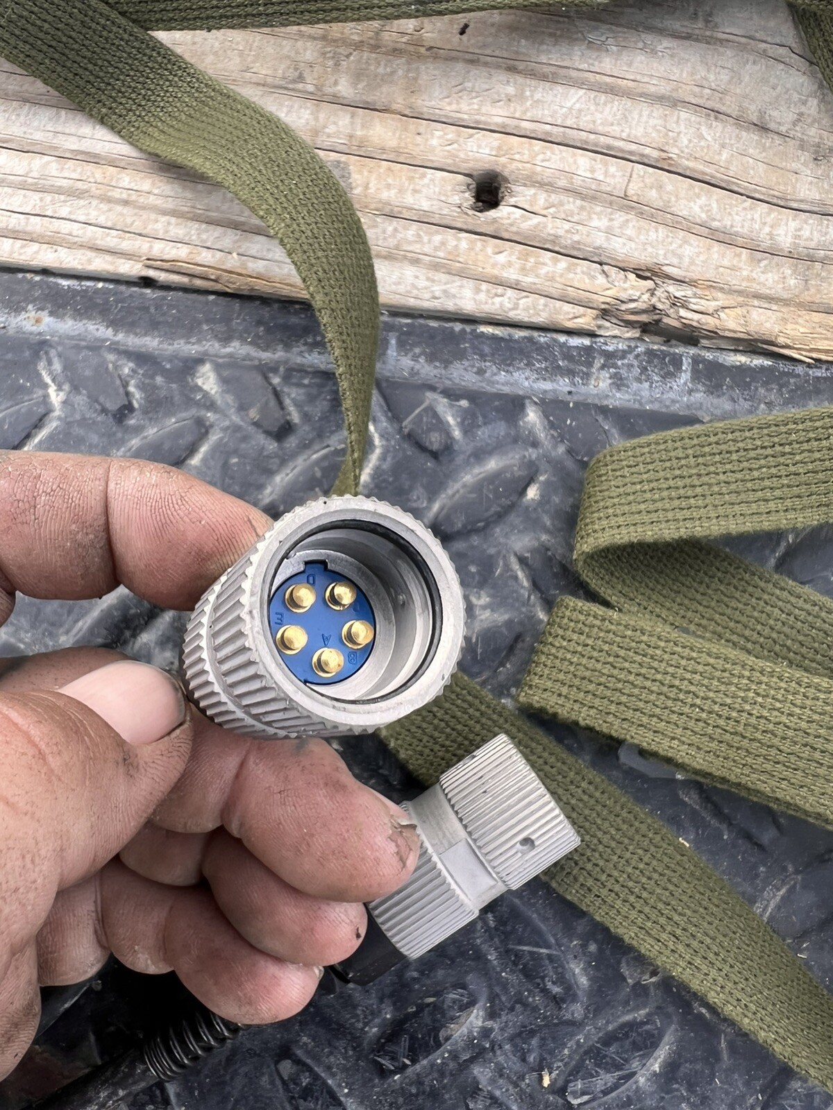 VINTAGE NOS ASTRCOM MILITARY HEADSET H-161F/GR PILOTS GEAR