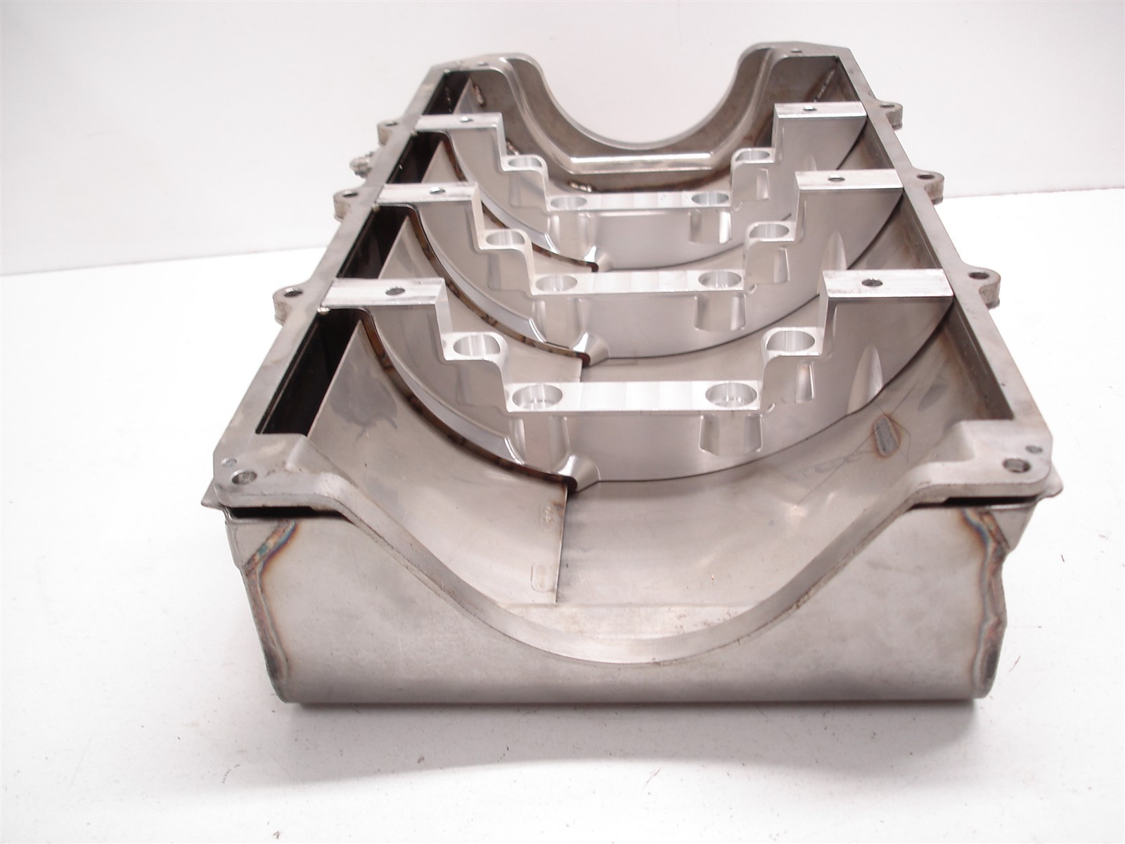 NASCAR ECR ENGINES SEGMENTED BILLET DIVIDER GM R07 R07.2 DRY SUMP OIL PAN /SHELL