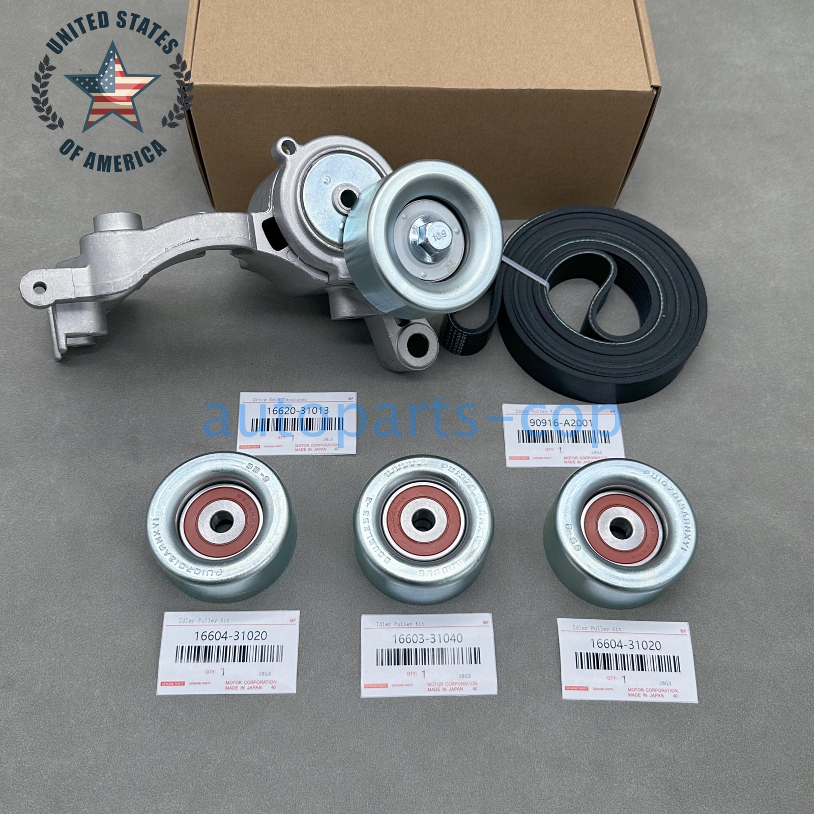 New Drive Belt Tensioner & Idler Pulley Kit For Toyota Tacoma 4Runner Tundra
