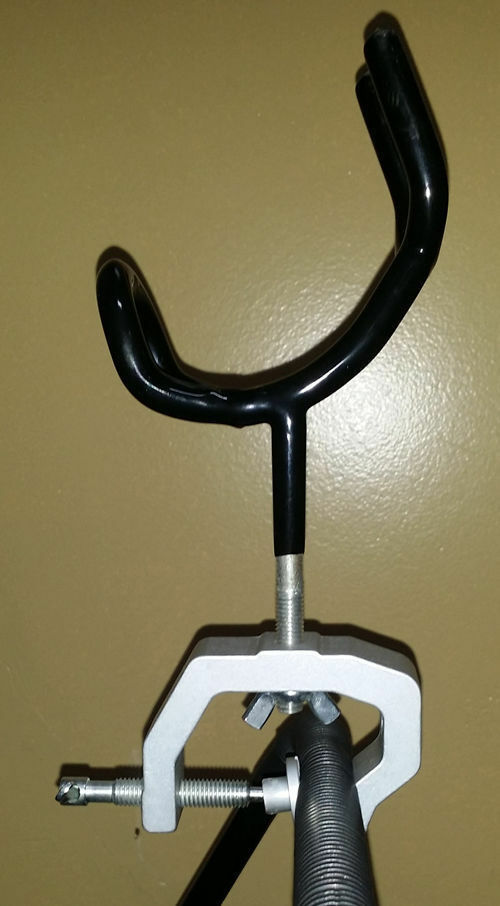 Heavy Duty Fishing Pole Rod Holder with Universal Clamp-On Boat Deck Mount