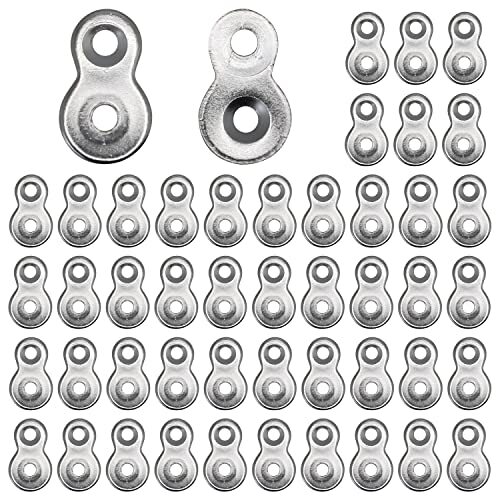 48 Pcs Figure 8 Fastener Steel,Table Top Fasteners - Heavy Duty Hardware Desk