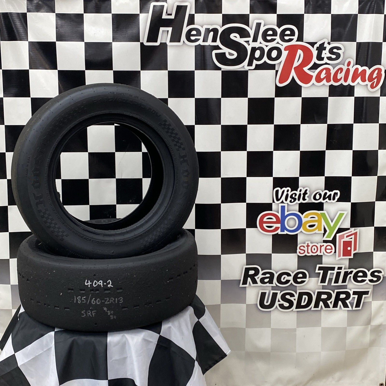 409-2 USDRRT HOOSIER DOT Road Race Tires SRF 185/60 ZR13