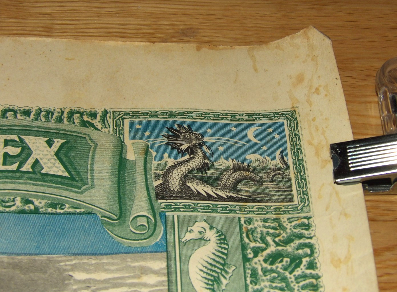 1925 USS Maryland Domain Of Neptunus Rex Navy Certificate Topless Mermaids