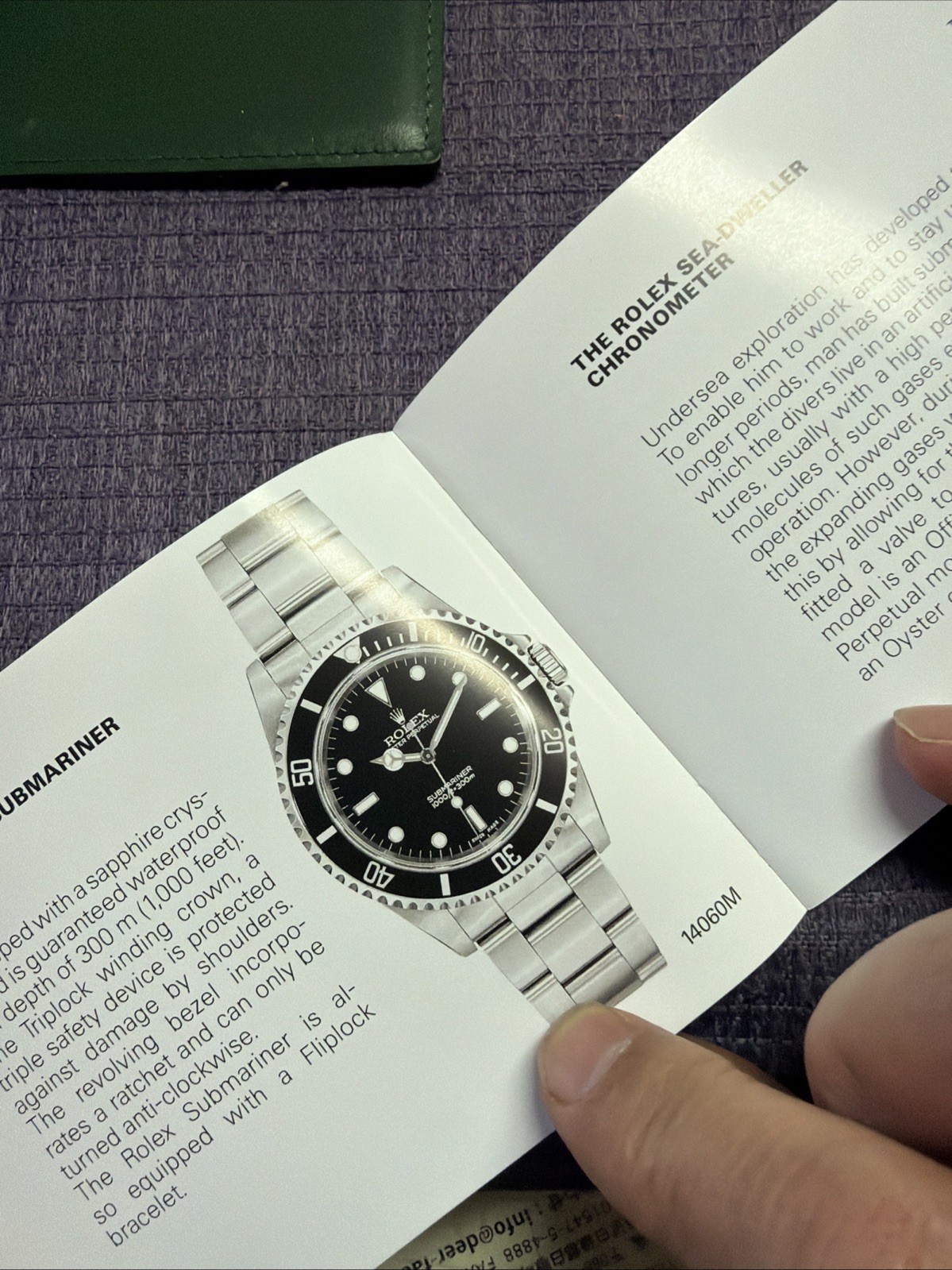 Rolex 2004 Submariner Accessories Set.Booklets;paper hold;Tag;calendar English‼️