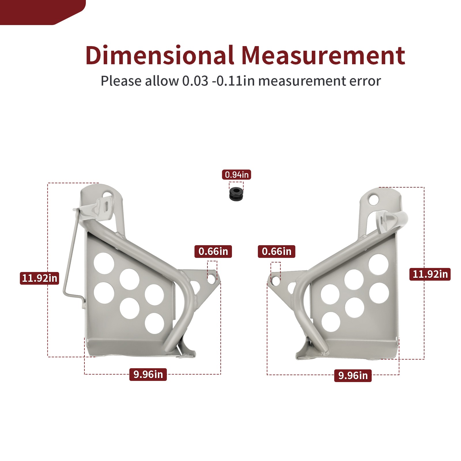 Left & Right Heel Guards Footrest For Yamaha Blaster 200 YFS200 1990-2006 Silver