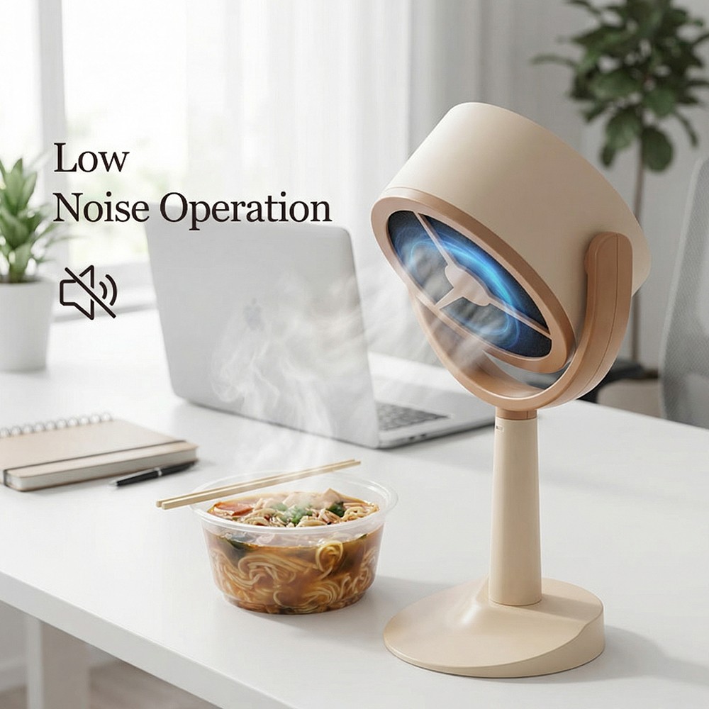 Electric Desktop Range Hood Adjustable Angle Portable Mini Exhaust Fan for BBQ