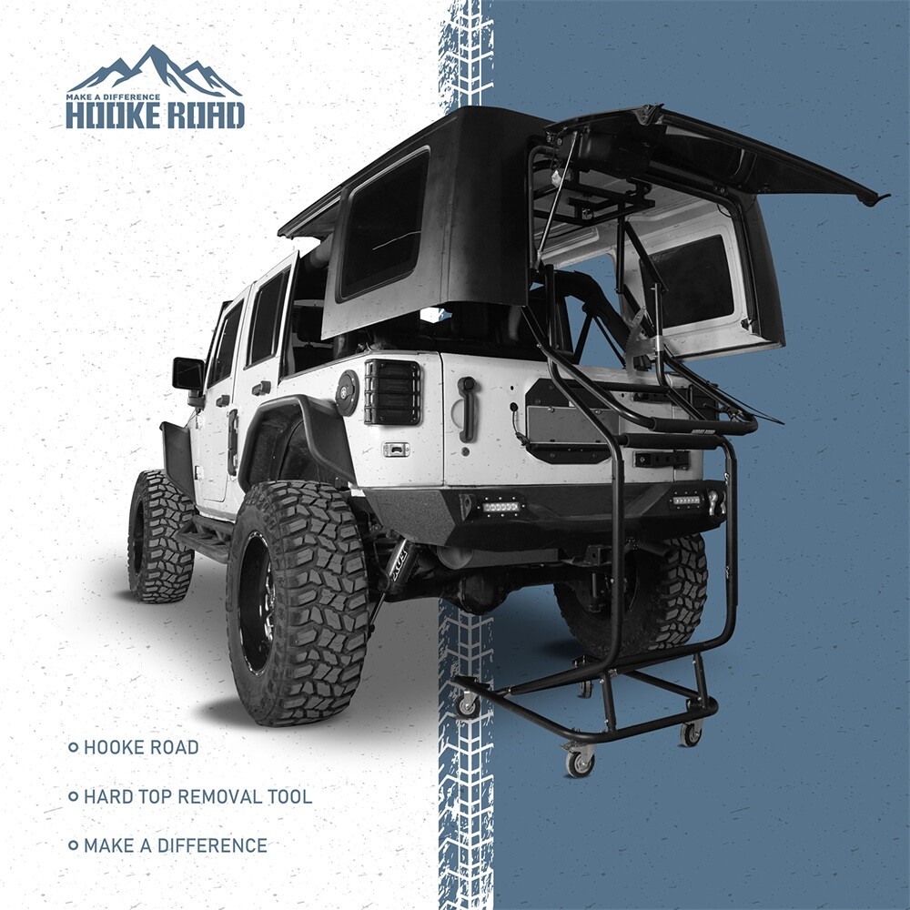 Hardtop Removal Lift Cart Movable Holder Rack Fit Jeep Wrangler TJ JK JL Bronco