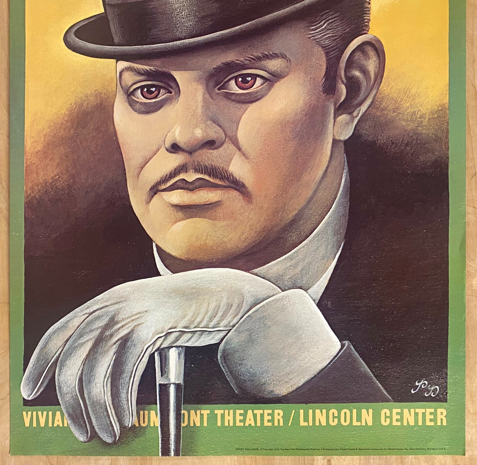 1976 Three Penny Opera Broadway Musical Poster by Paul Davis Threepenny Vintage