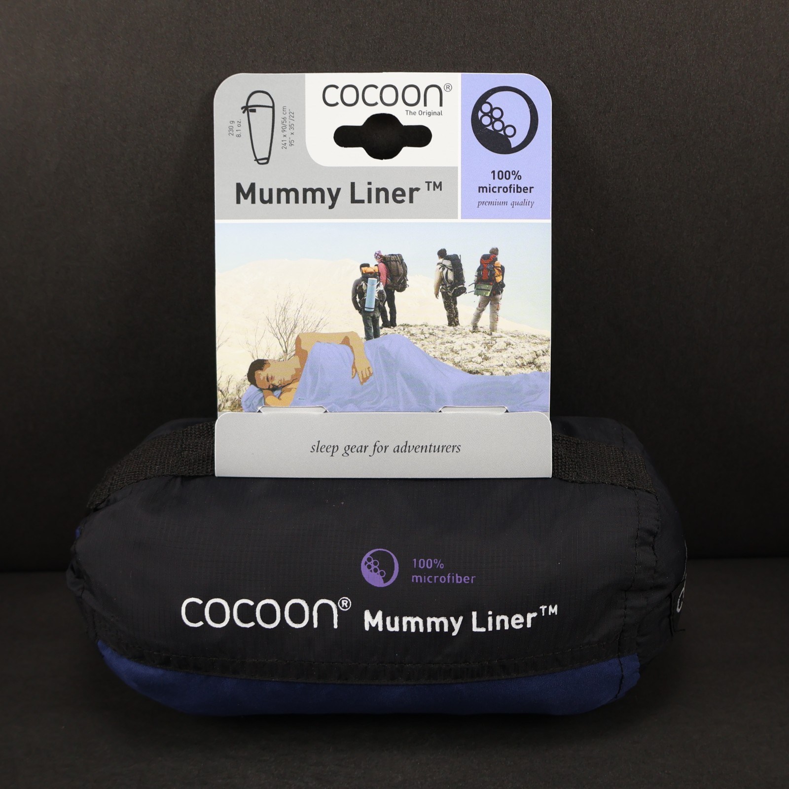 Cocoon Premium Mummy Liner, Twilight Blue, Sleeping Bag Liner, Microfiber, NEW
