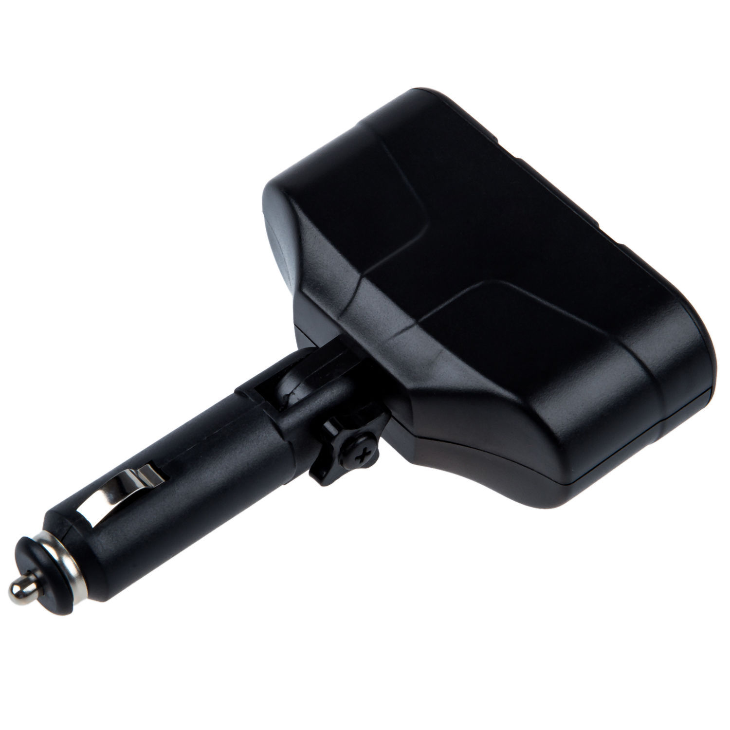 Black 3 Way Auto Car Cigarette Lighter Socket Splitter DC 12V Charger Adapter