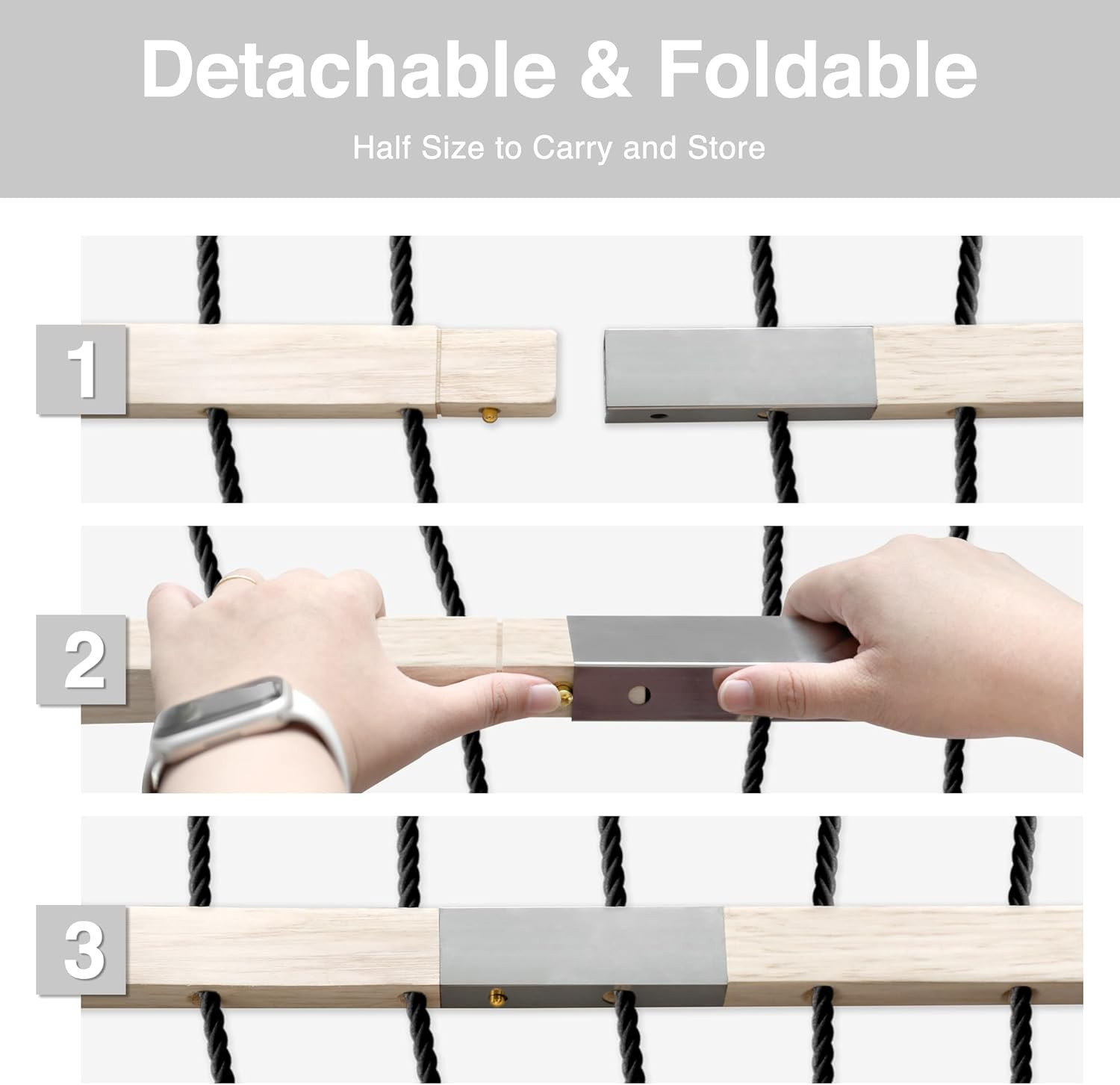 13FT Hammocks, Traditional Hand Woven Cotton Rope Hammock with Free Extension...