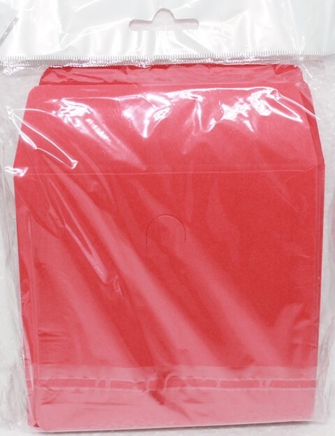 100 Red Color CD DVD Paper Sleeve Envelopes