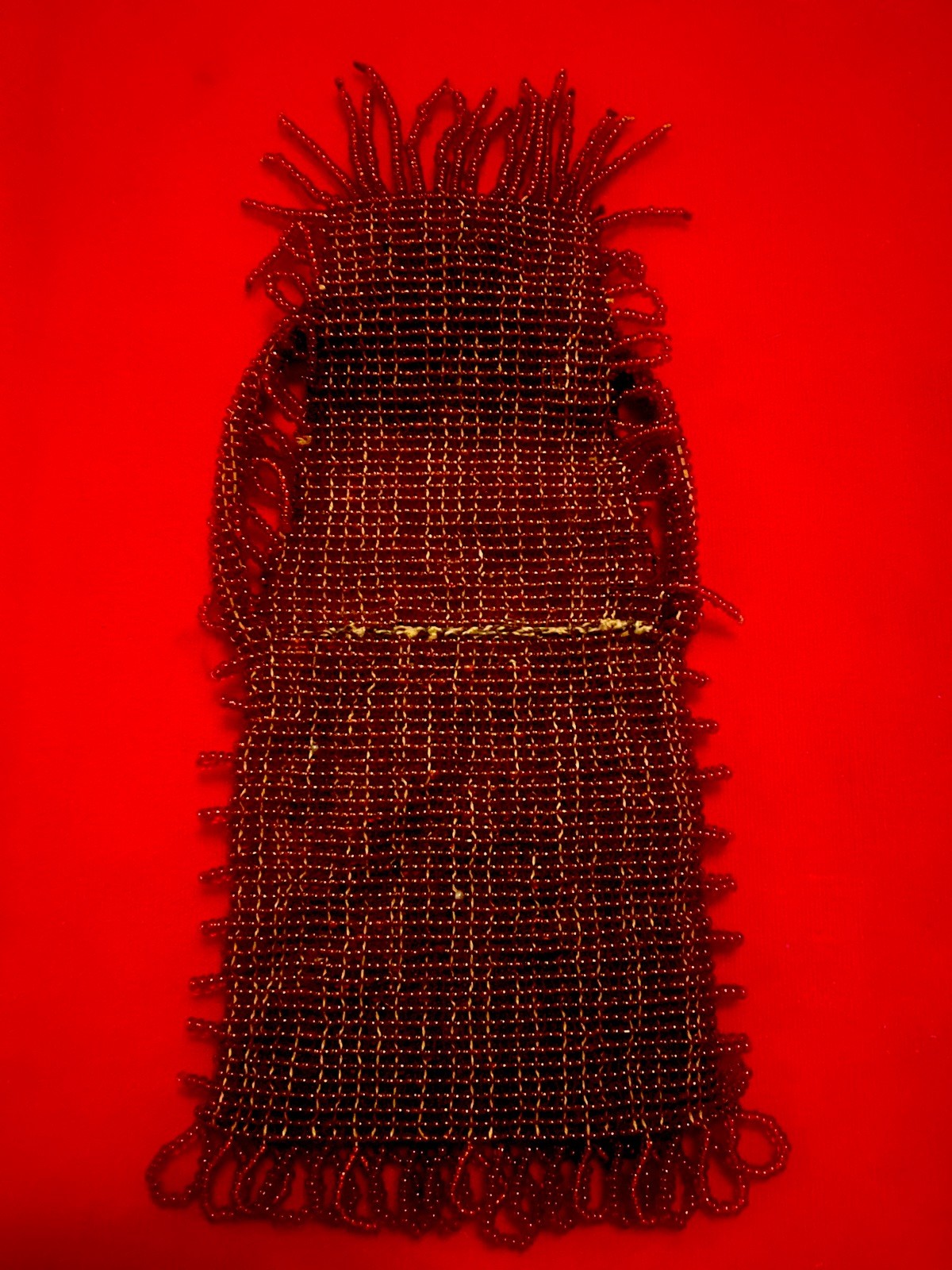 Antique Native American fully beaded Medicine or Amulet Bag