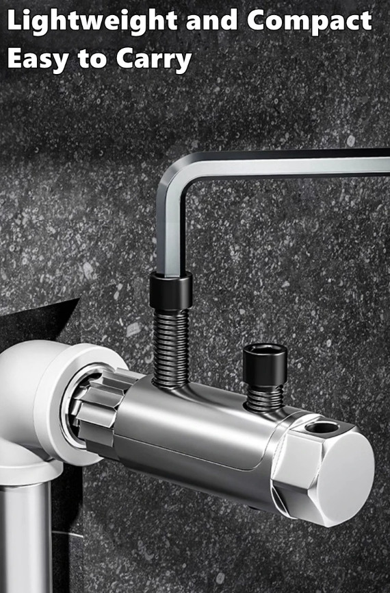 1set Universal Faucet Angle Valve Extractor – Screw & Broken Pipe Removal Tool