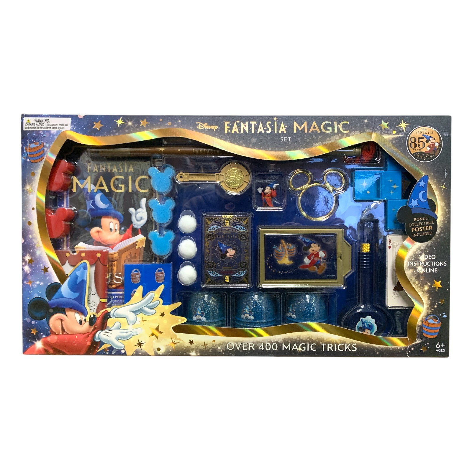 Fantasma Magic Disney Fantasia 400 Trick Magic Set with Bonus Collectible Poster