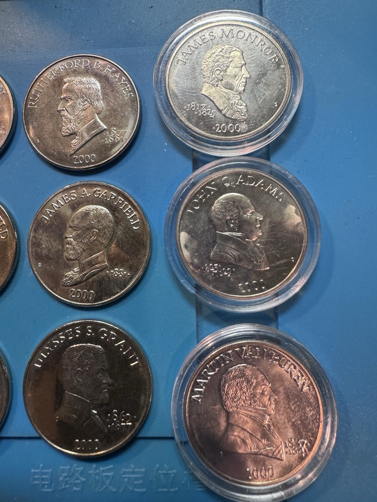 Set of 16 Liberia $5 Presidential Coins (2000) – U.S. Presidents – BU