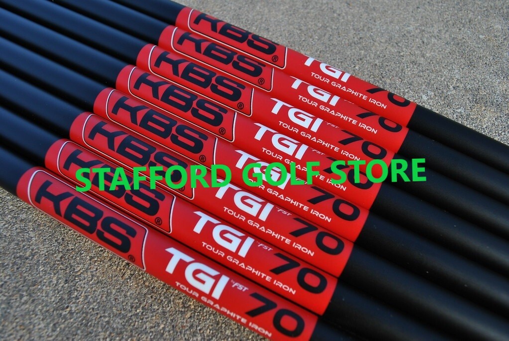 KBS TGI TOUR Graphite Iron .355" Taper Tip Golf Shafts Set Choose FLEX & WEIGHT