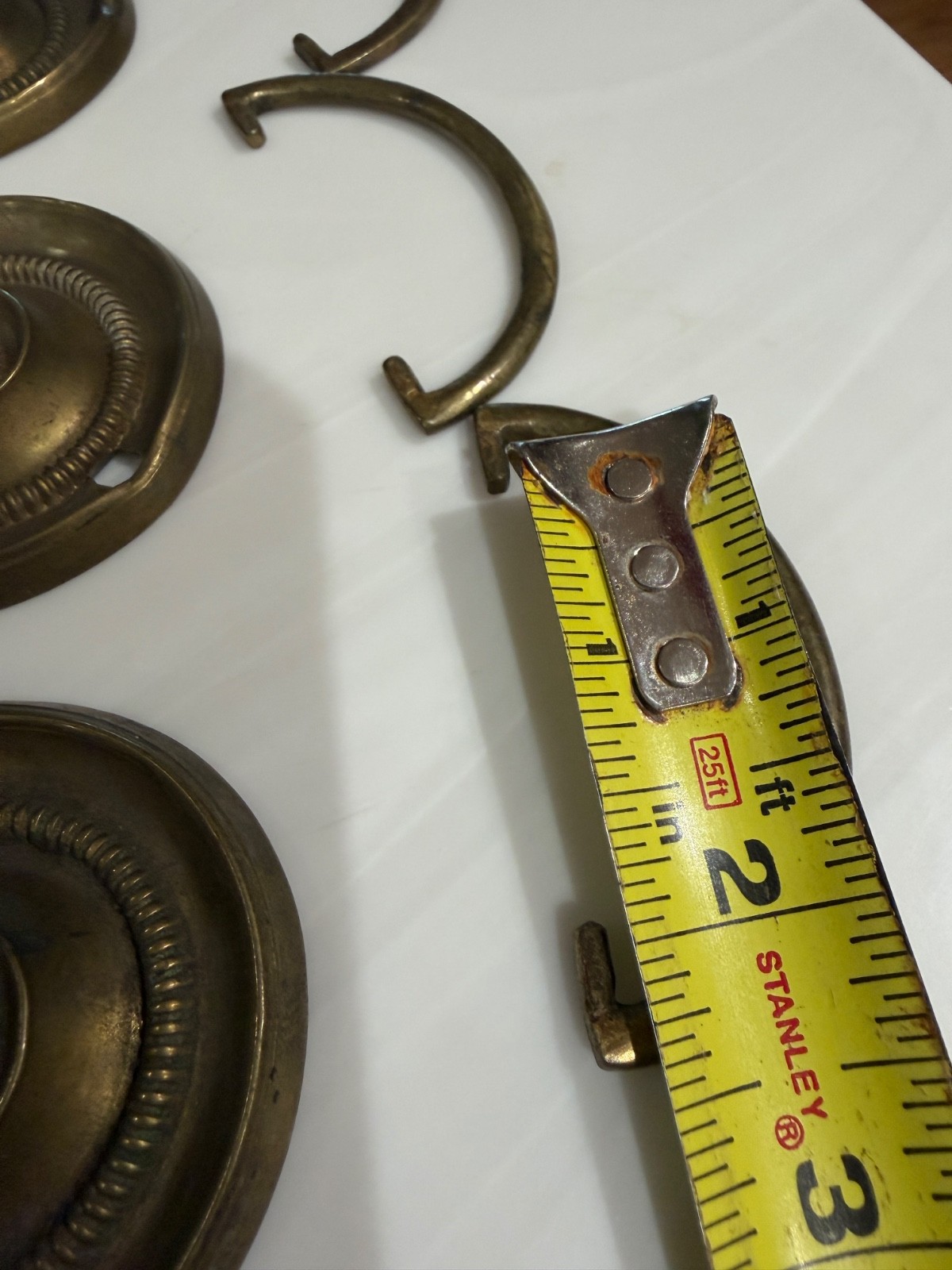 antique Hepplewhite round bail pulls 1810 English George parts restoration set