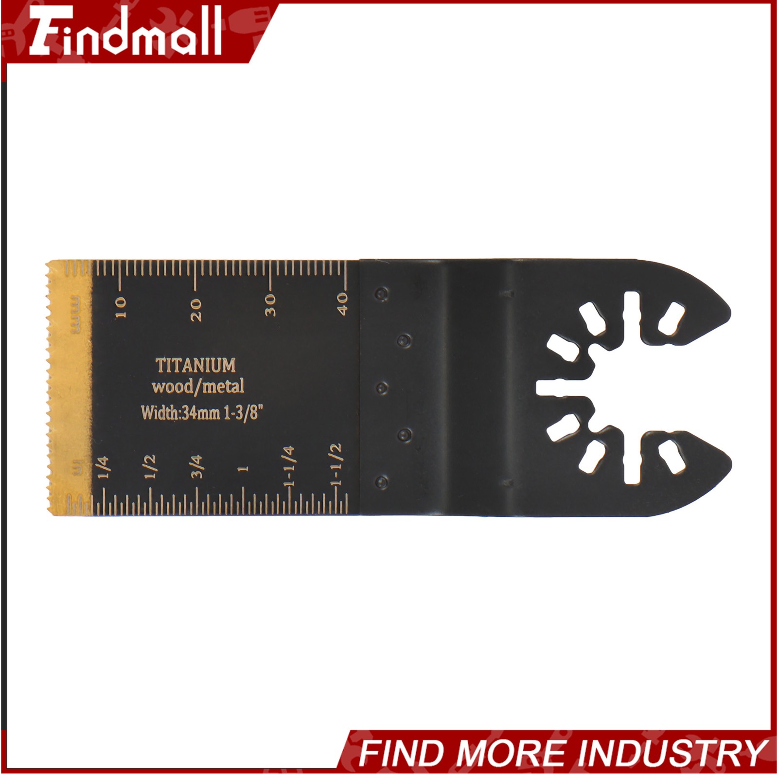 Findmall 110 PCS 6 Types Oscillating Saw Blades Multi Tool Blades for Soft Metal