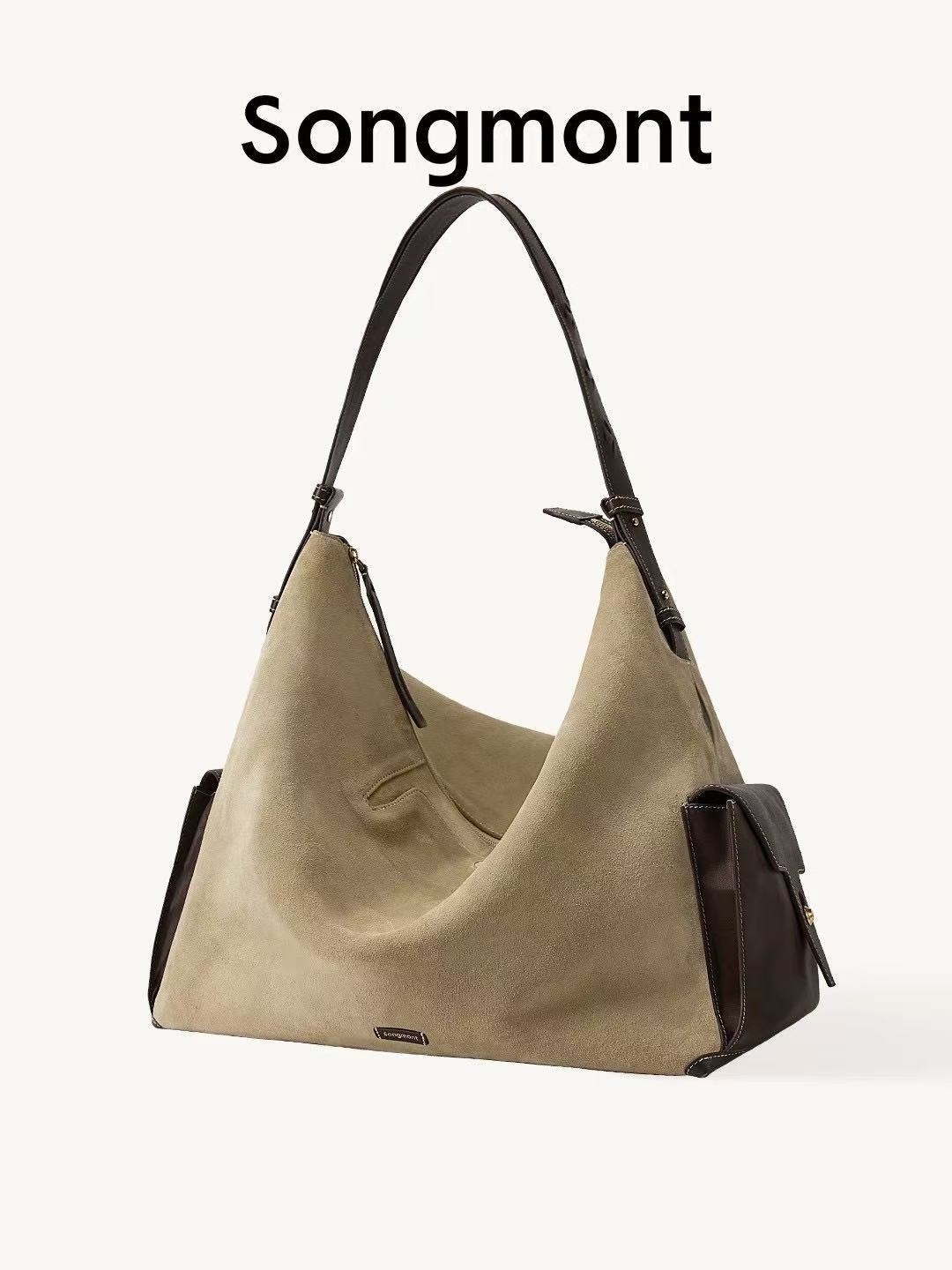 Songmont Travel Hobo Bag Large Capacity Shoulder Messenger Bag Women