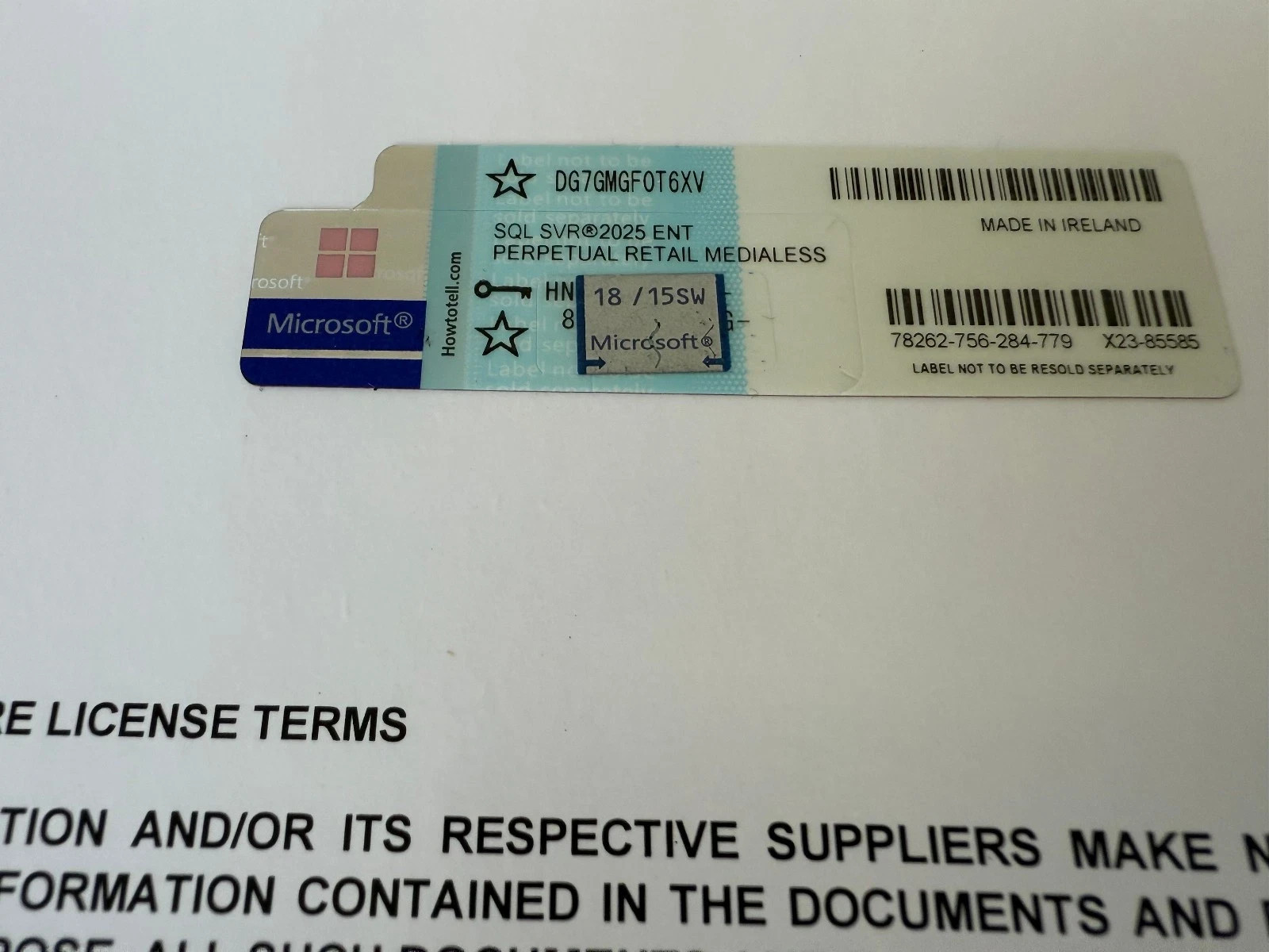 Microsoft SQL Server 2025 ENTERPRISE 40 Core Unlimited User CALs CoA GENUINE