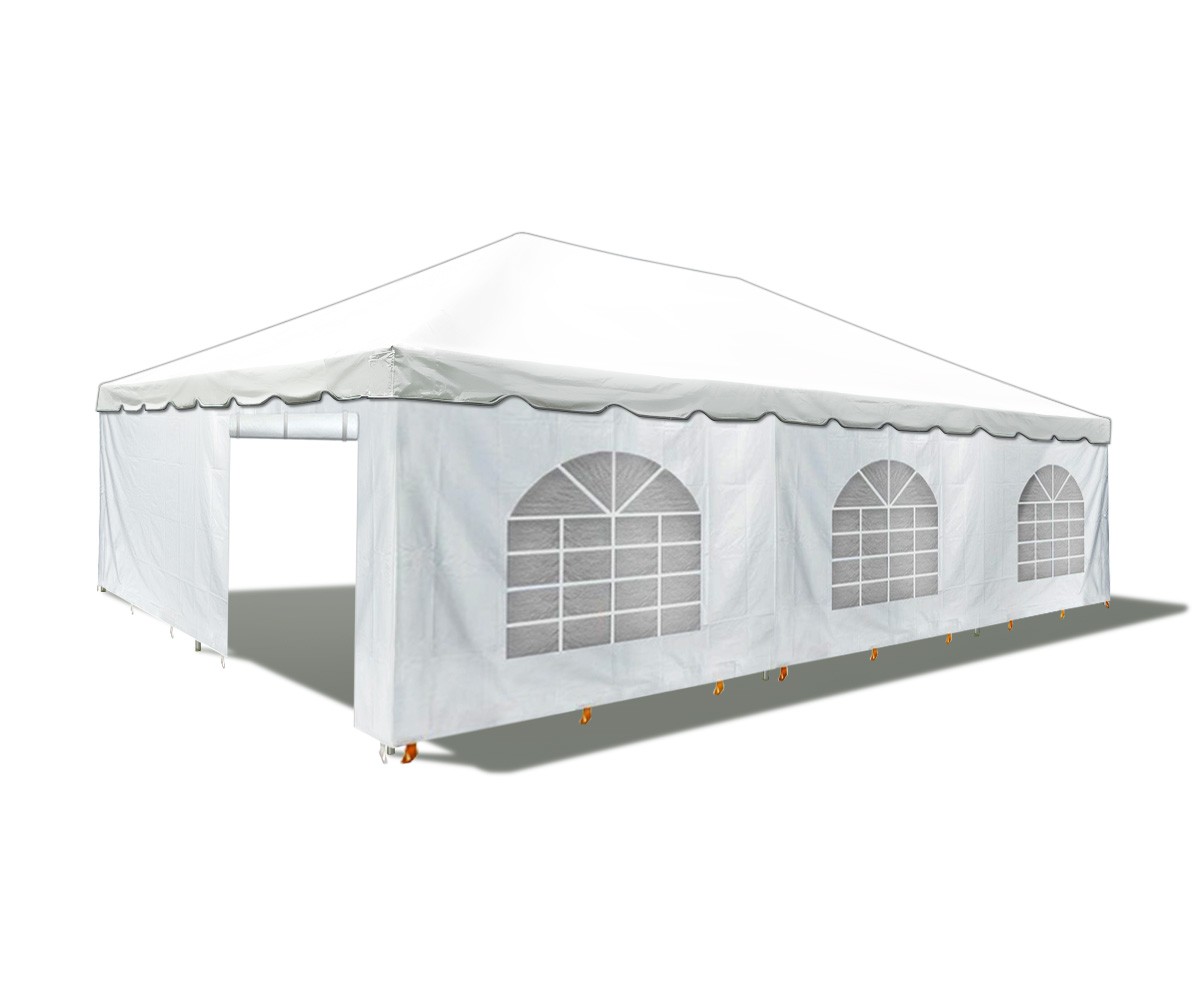 Commercial Frame Tent w Sidewalls 20x30 White Canopy Waterproof Event Party