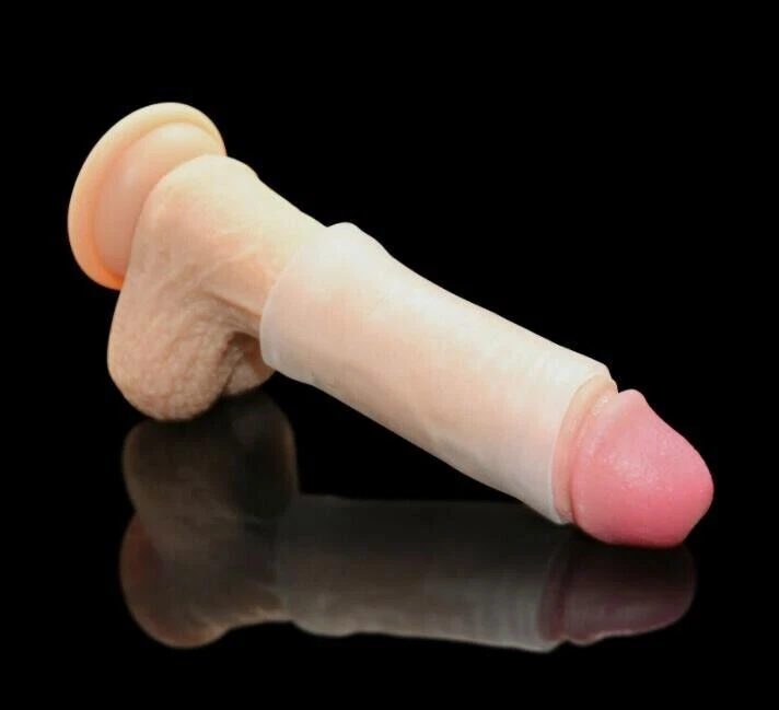 Male Penis-Extender Stretcher Max Vacuum Enhancer Enlarger Silicone Sleeve S-XXL