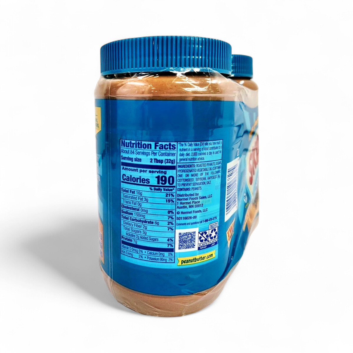 Skippy Creamy Peanut Butter Spread, 48 oz - 2 Pack