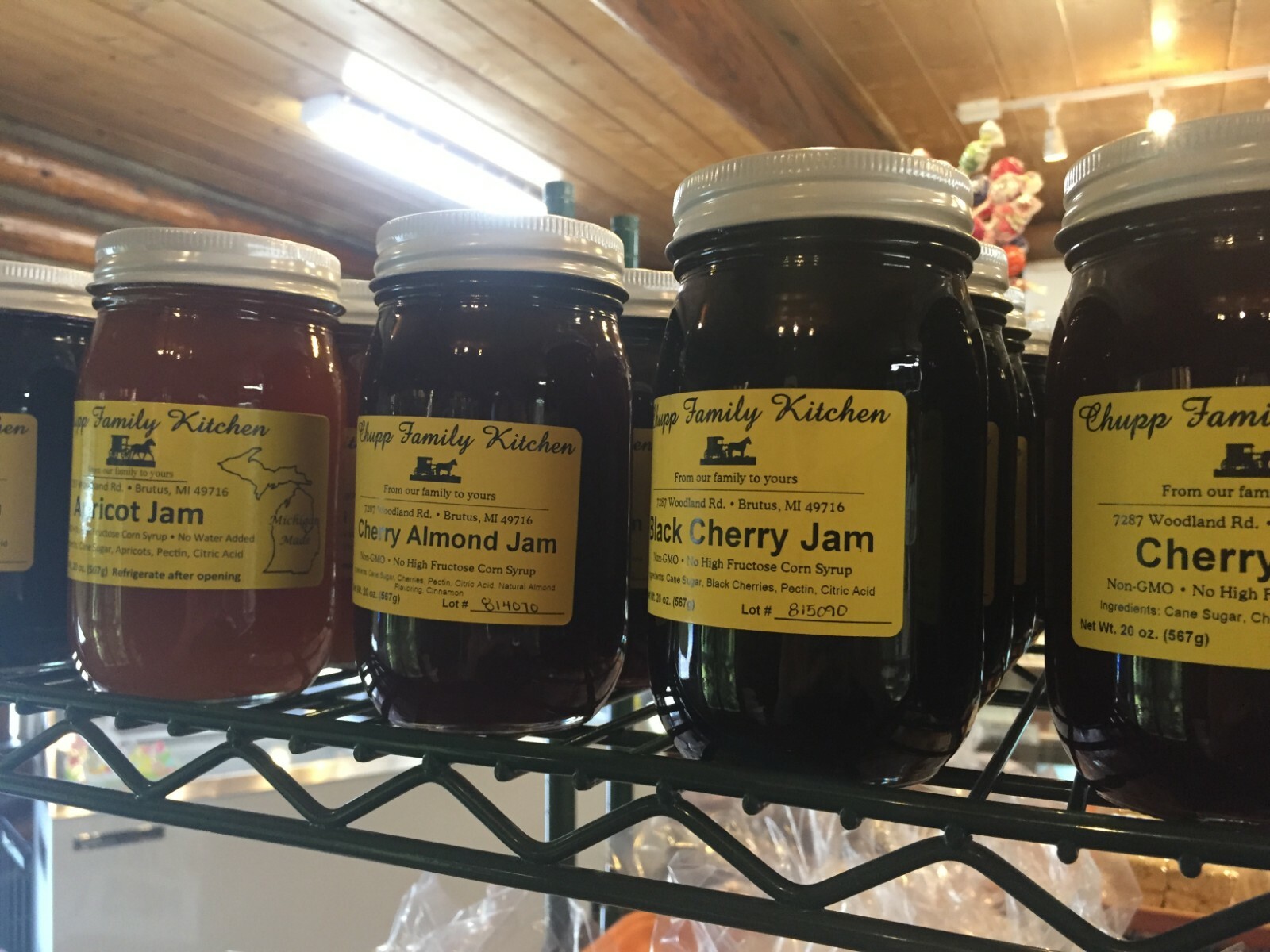 Amish Made Jam 20 Oz Jar, No Corn Syrup, non GMO Several Flavors to Choose From
