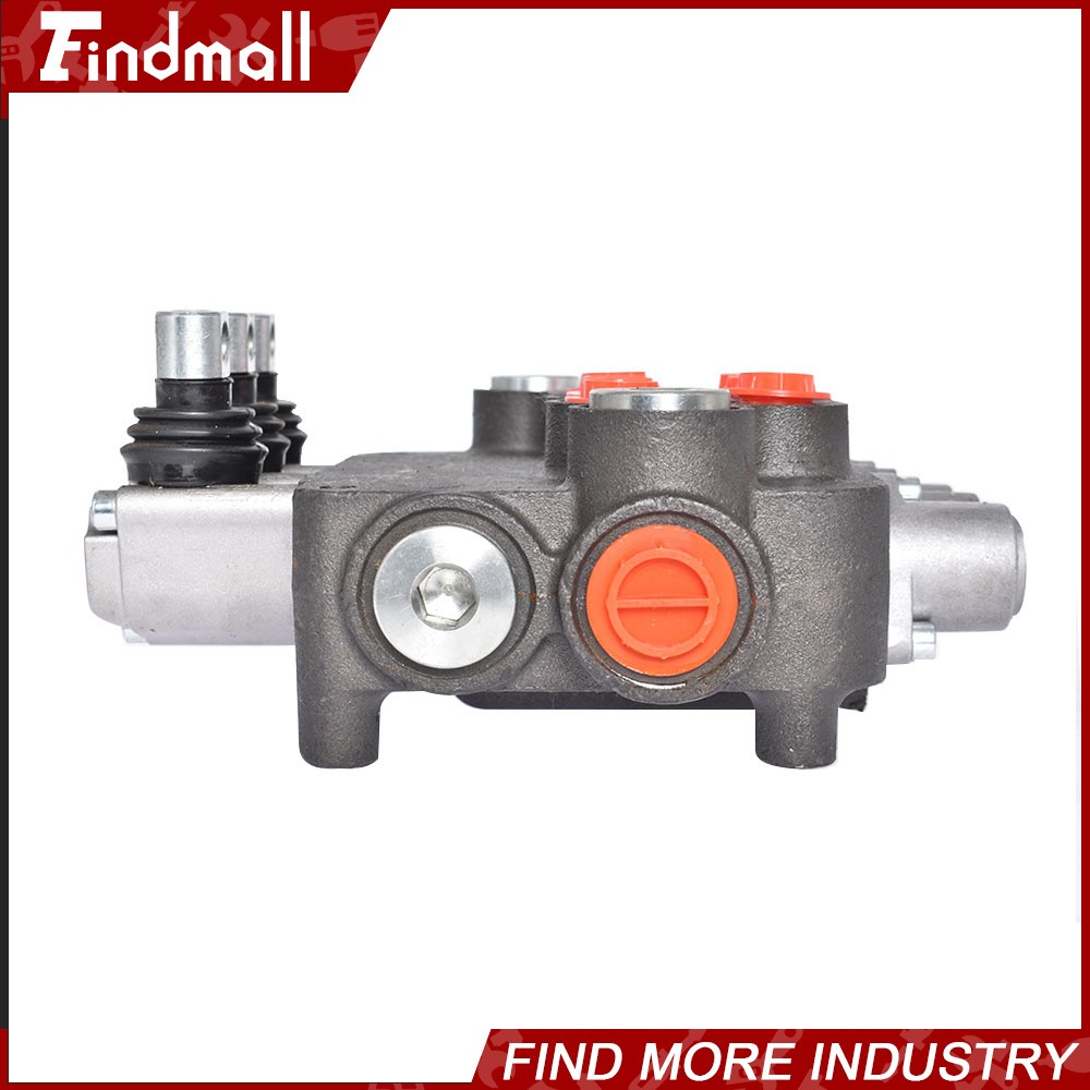 3 Spool 21 GPM Hydraulic Monoblock Double Acting Control Valve SAE Ports NEW