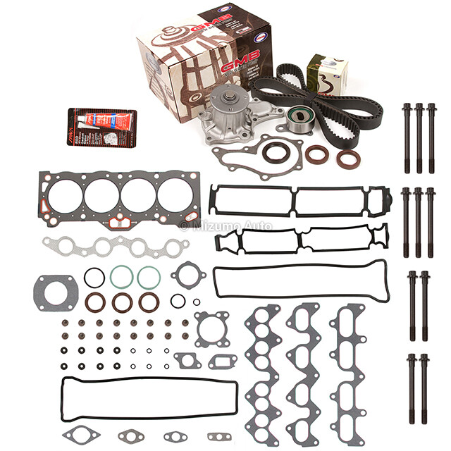 Head Gasket Set Timing Belt Kit Water Pump Fit 88-92 Chevrolet Toyota 4AGE