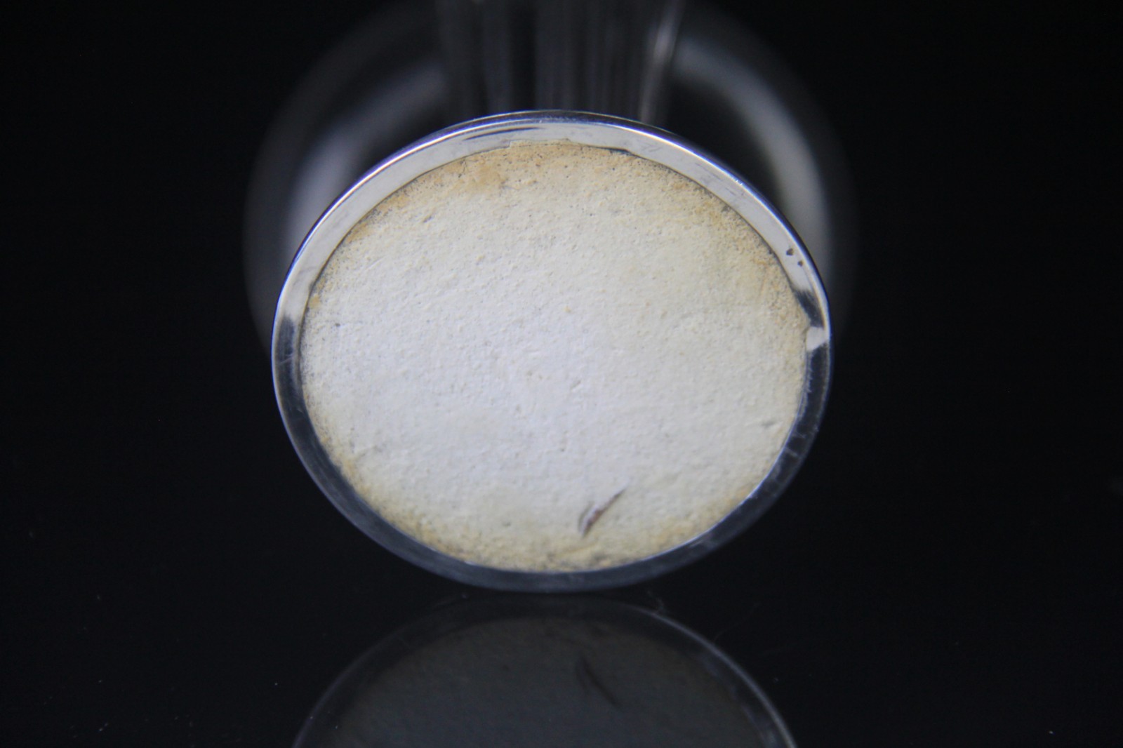 1907 J.B & Co. Birmingham Weighted Sterling Silver Vase with Glass Liner w/ Mono