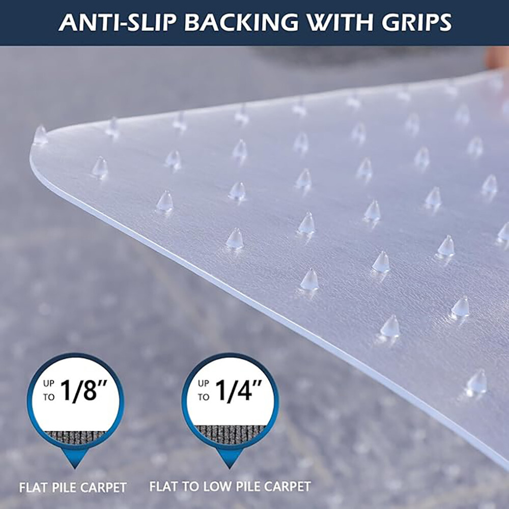 Office Chair Mat Computer Desk Chair Mat for Carpet Floor w/Extended Lip 36"x48"