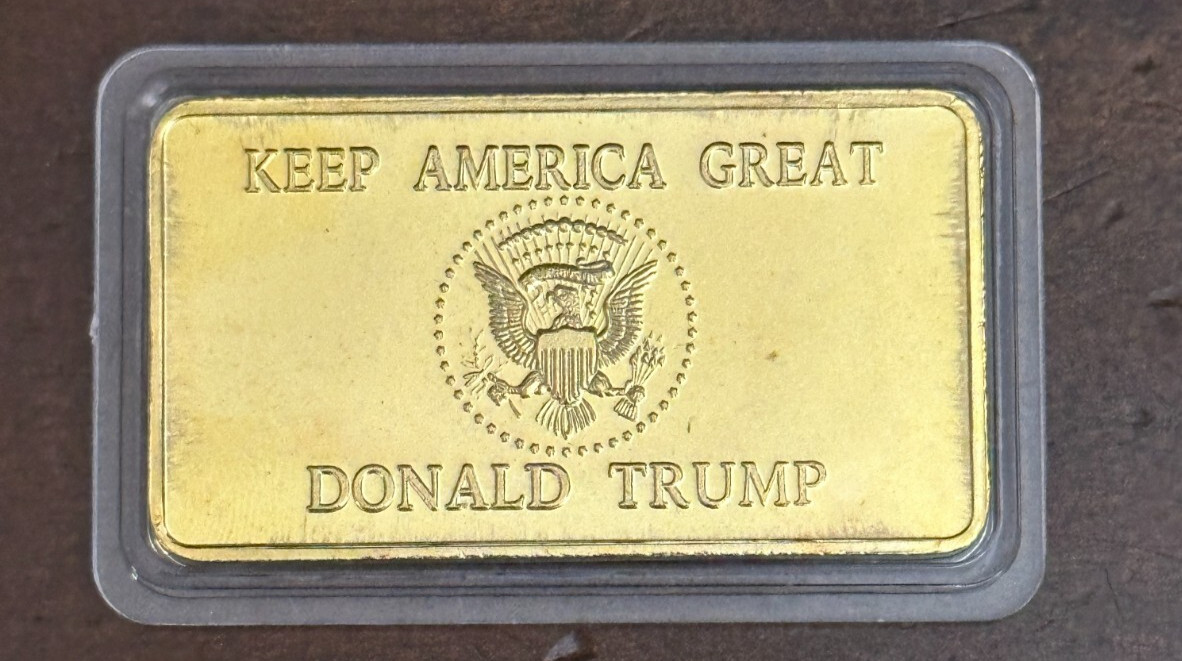 Donald Trump 2024 Gold Bar Liberty Keep America Great